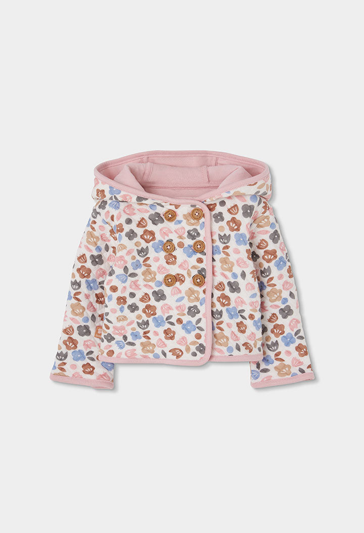 Giacchetta Jersey Reversibile Neonata Rosato Boboli