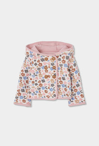 Giacchetta Jersey Reversibile Neonata Rosato Boboli
