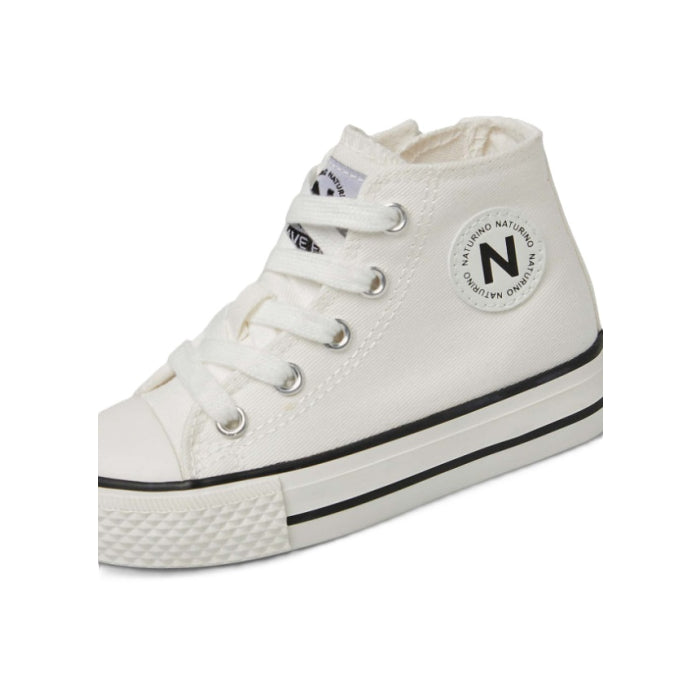 Scarpe Naturino Ylfas. Canvas Delave' White - Bambini