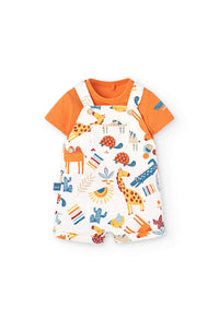 Set Combinato per Neonati Salopette + Maglietta Boboli