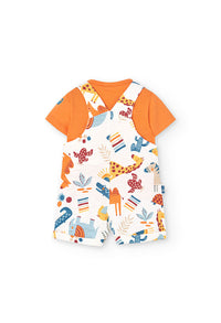 Set Combinato per Neonati Salopette + Maglietta Boboli