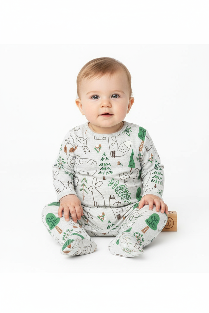 Tutina  interlock stampato per neonati -BCI