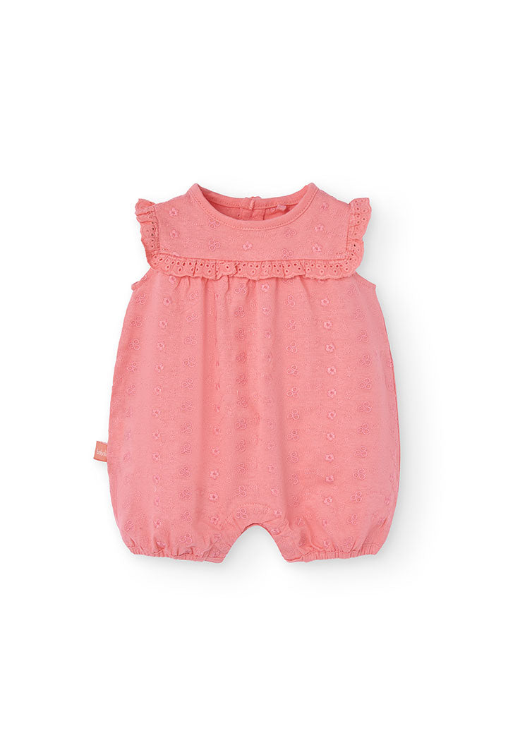 Tutina Jersey Ricamo per Neonati Boboli