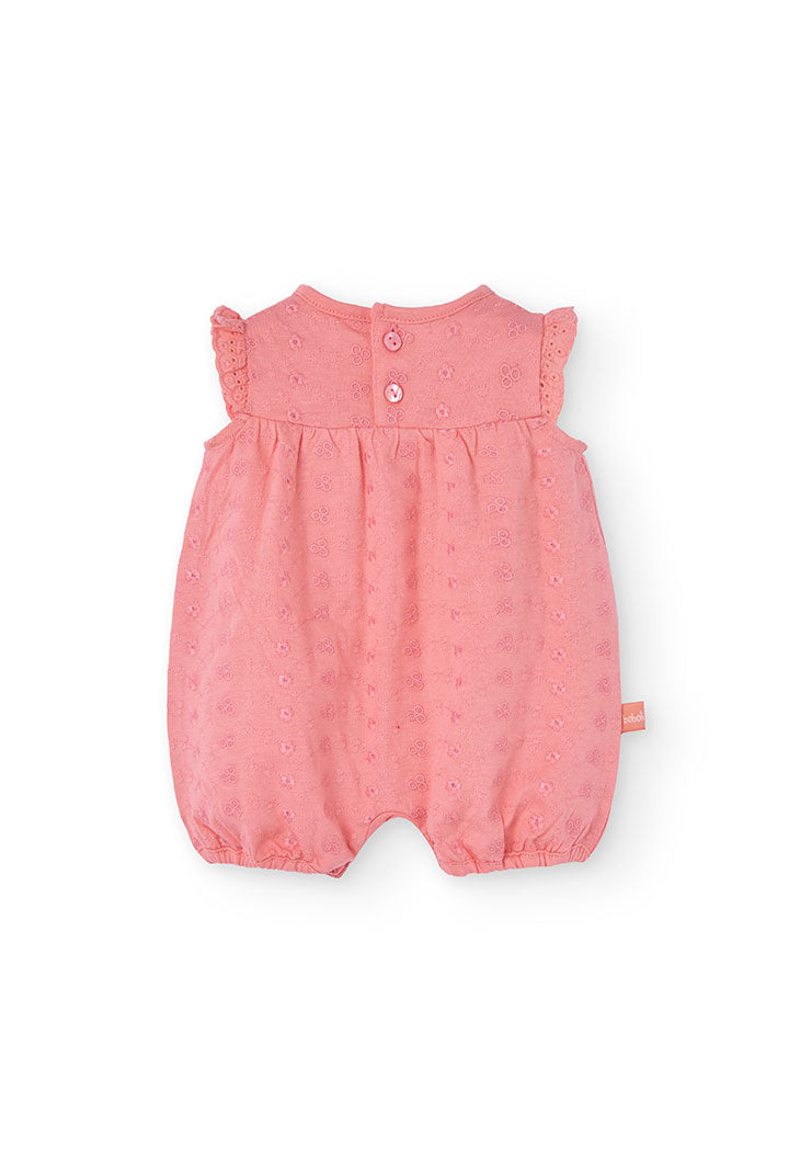Tutina Jersey Ricamo per Neonati Boboli