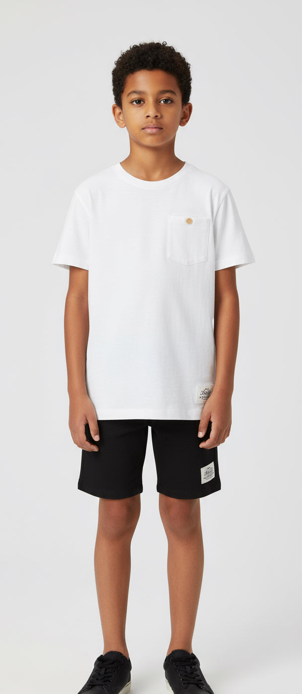 T-SHIRT  MEZZA MANICA BASICA DA BAMBINO - RAGAZZO