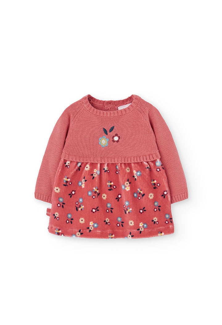 Vestito maglieria combinato per ragazza -BCI