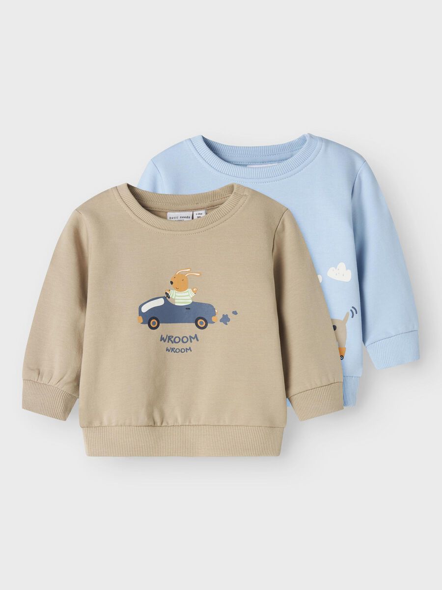 2Pz Magliette Name It con Animaletti - Bambino