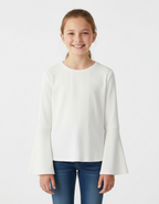 CROPPED T-SHIRT BAMBINA COTONE ORGANICO MODA TREND