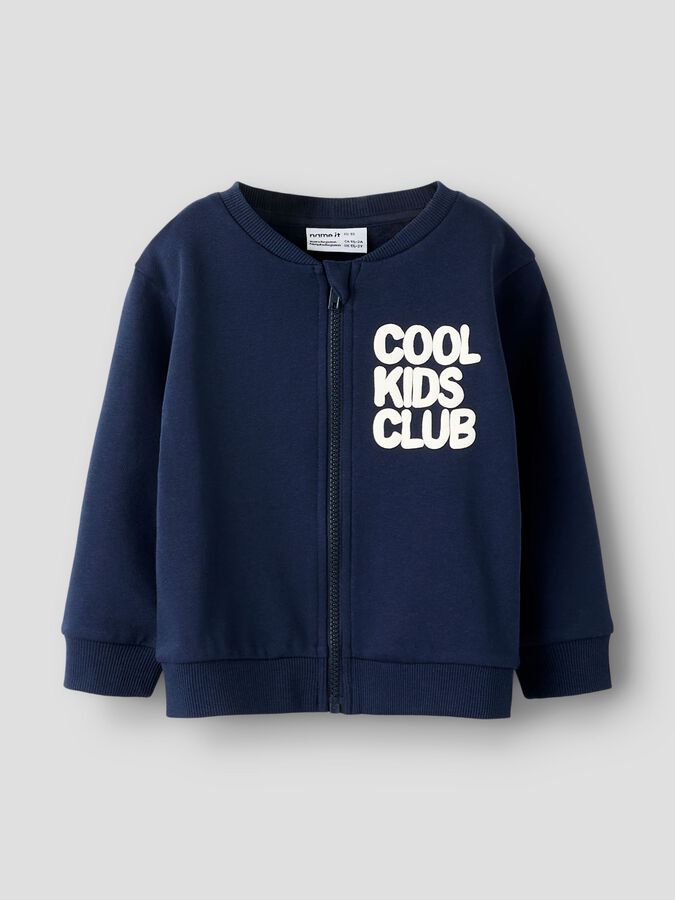 CARDIGAN SWEAT BAMBINO REGULAR FIT COTONE COMODO