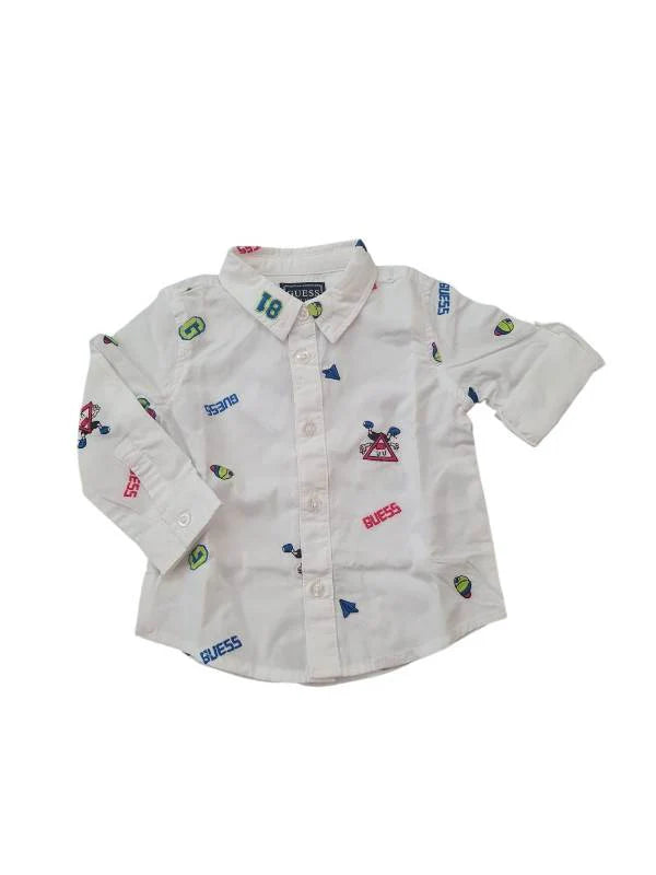 T-shirt e maglie Poplin Adj. Ls Shirt Guess - Bambino