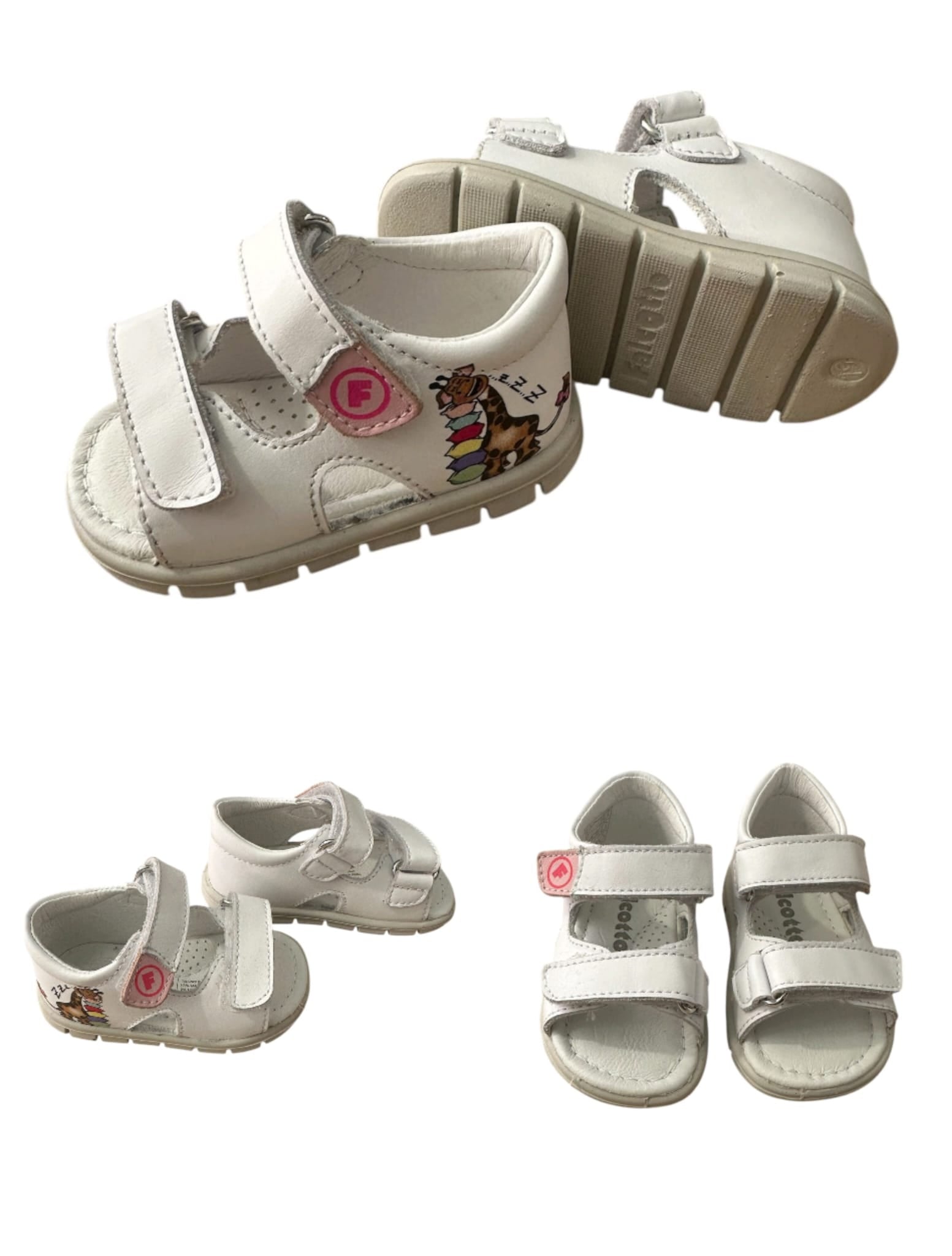 FALCOTTO ALDRA CALF WHITE-PINK