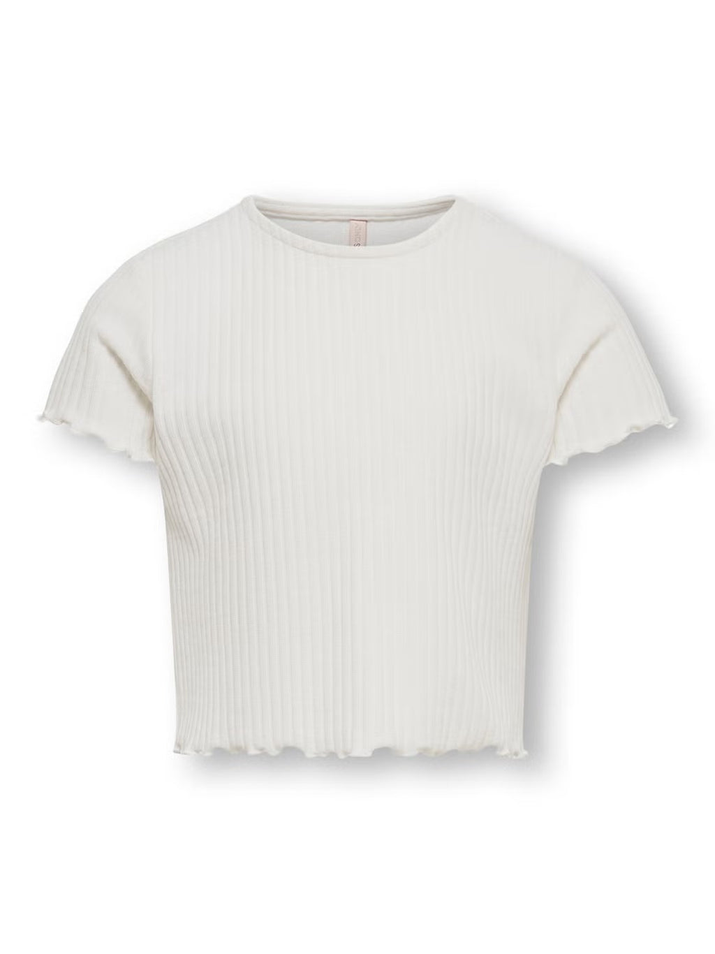 T-SHIRT CROPPED CON MANICHE CORTE E VOULANT - ONLY BAMBINA/RAGAZZA
