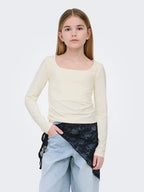 T-SHIRT A MANICHE LUNGHE REVERSIBILE - ONLY RAGAZZA