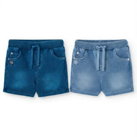 Short in Felpa Denim per Bimbo Boboli