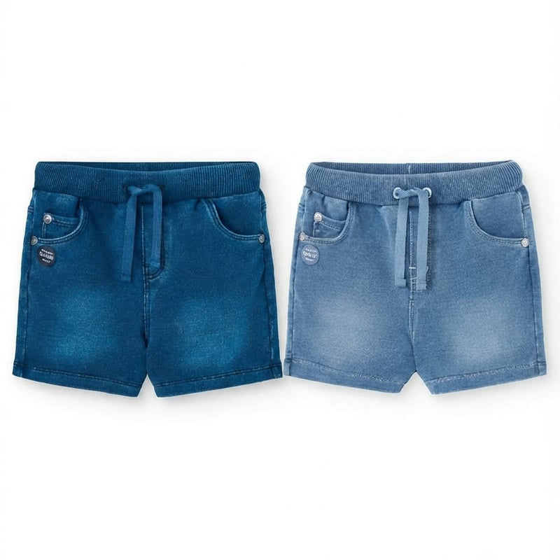 Short in Felpa Denim per Bimbo Boboli