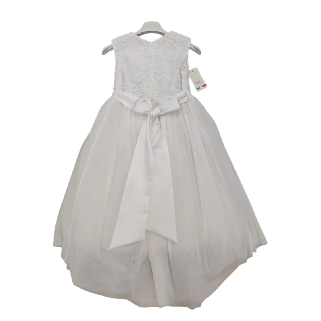 Abito Cerimonia con Tulle e Decorazioni in Rilievo Bea - Bambina