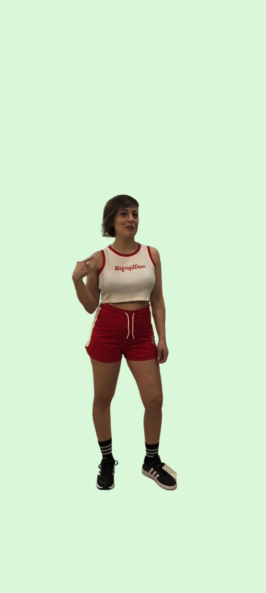 COMPLETO SPORTIVO CANOTTA CROPPED E PANTALONCINO BAMBINA-RAGAZZA