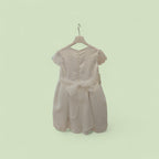 ABITO CERIMONIA IN PIZZO CON CINTURA IN VITA