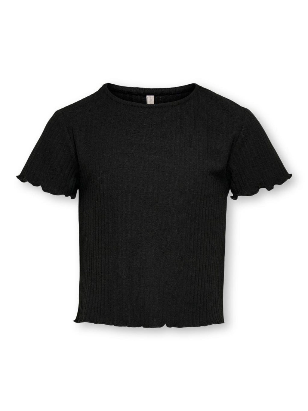 T-SHIRT CROPPED CON MANICHE CORTE E VOULANT - ONLY BAMBINA/RAGAZZA