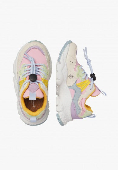 YAMANO 3 JUNIOR. E-CALF/NYLON PINK-CELESTE-MINT