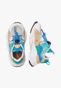 YAMANO 3 JUNIOR. E-CALF/FABRIC WHITE-SAND-AZURE