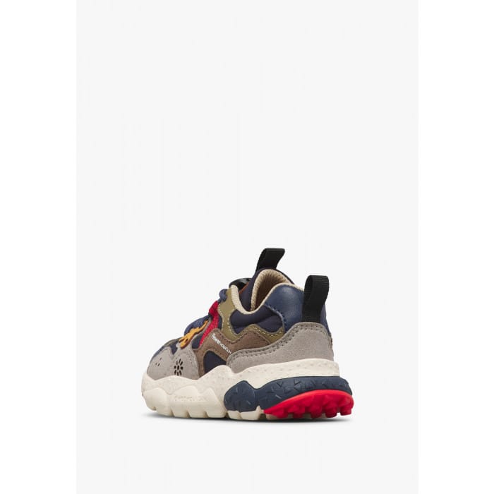 Sneakers Bambino e Ragazzo Yamano 3 Blu Grigio Marrone Flower Mountain