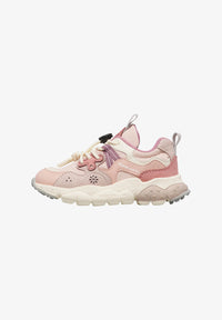 Sneakers Bambina e Ragazza Yamano 3 Cipria Latte Rosa Flower Mountain