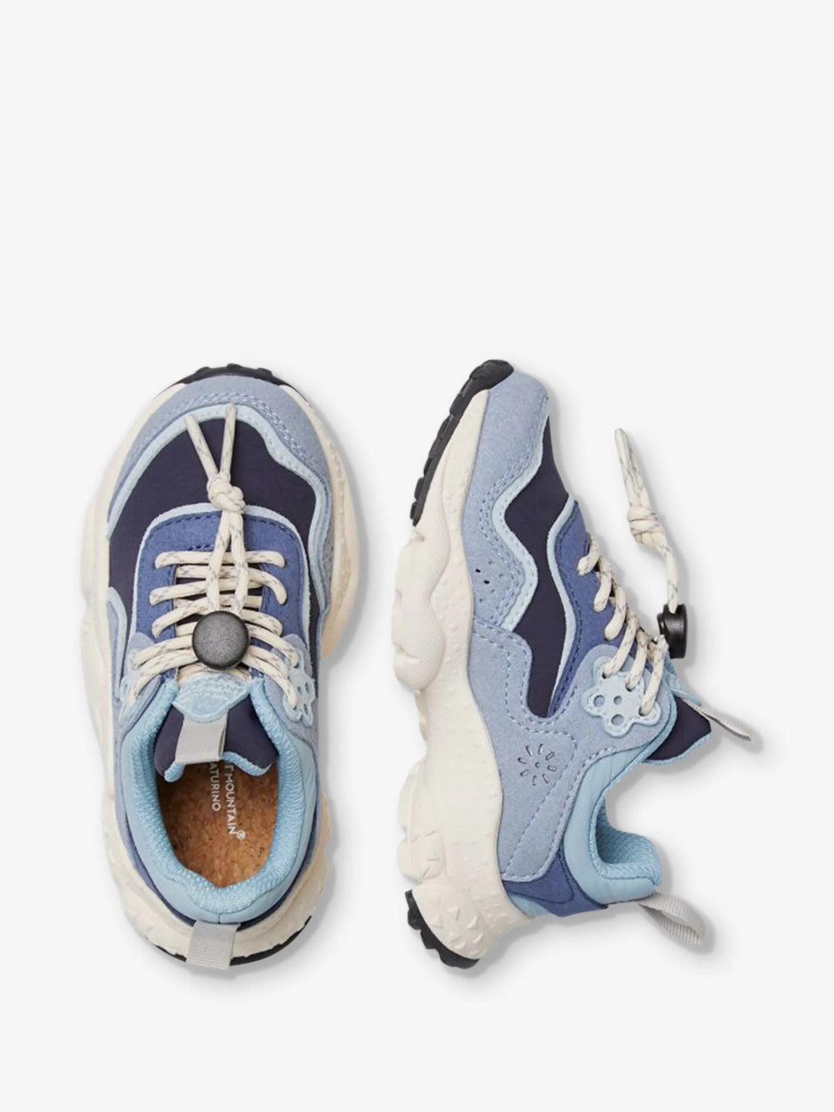 Sneakers Bambini e Ragazzi Doi Azzurro Blu Flower Mountain