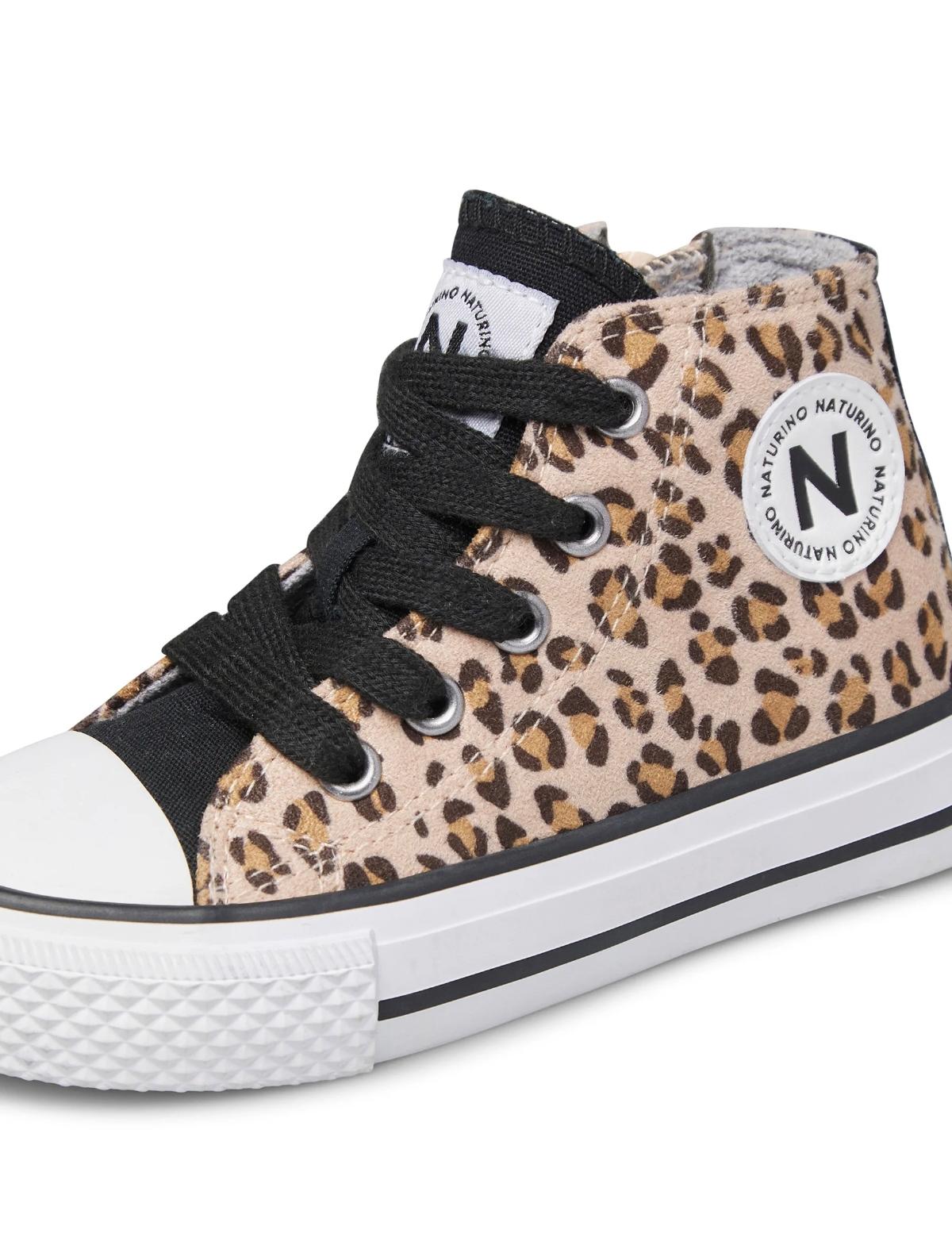 Sneakers Alte Bambina e Ragazza Ylfas Leopardate Naturino