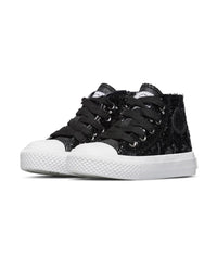Sneakers Alte Bambina e Ragazza Ylfas Paillettes Nere Naturino