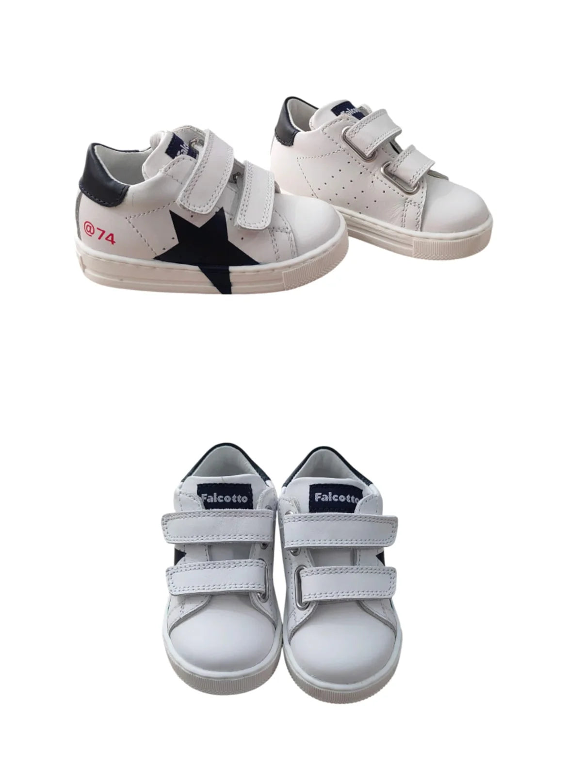 Scarpe Falcotto Salazar 3 Vl Calf White-blue - Neonato