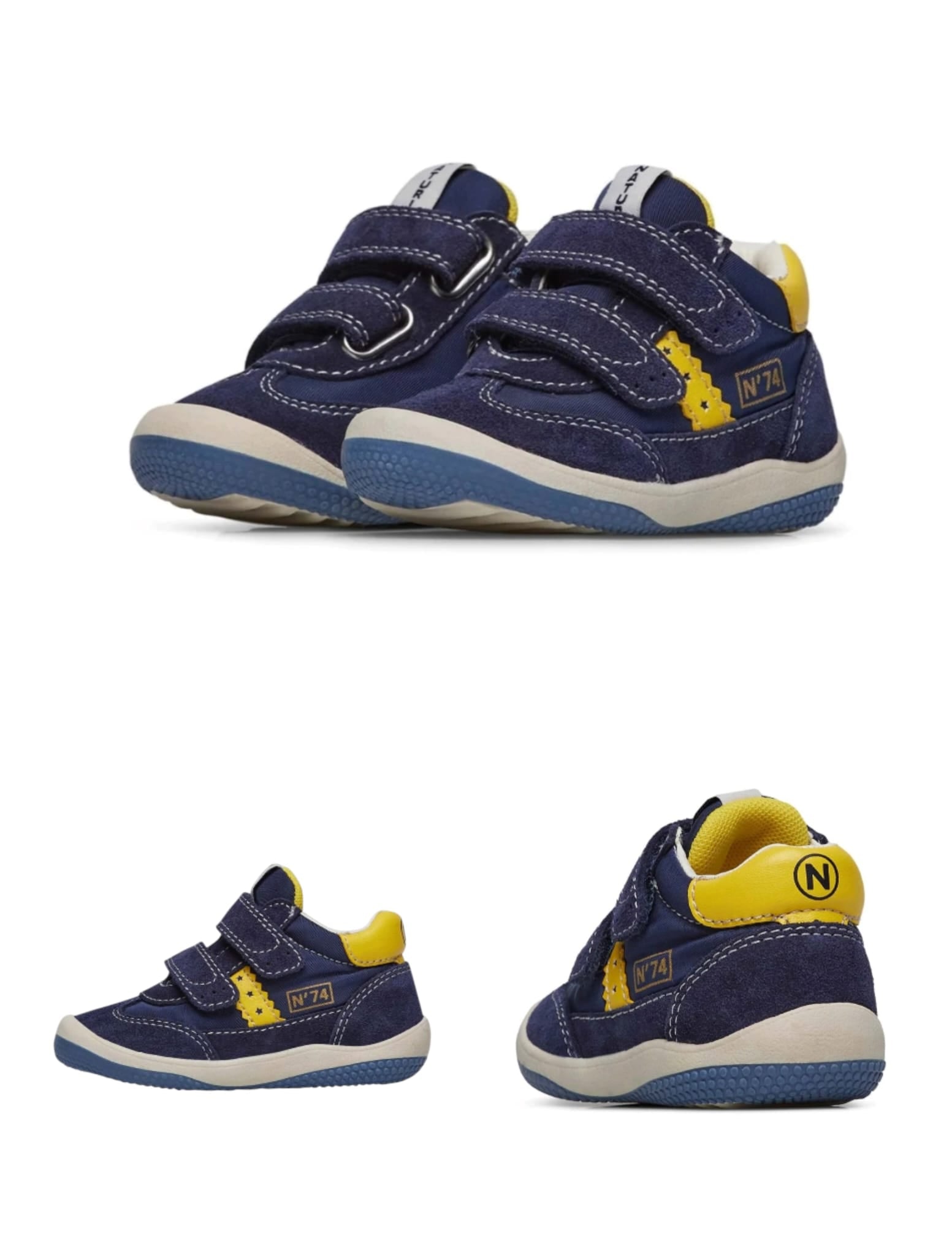 NATURINO GO VL. SUEDE/NYLON 
NAVY-WHITE