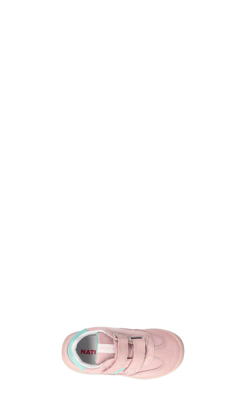 Scarpe Naturino Go Vl. Suede/nylon Pink-capri Sole Pink - Neonata