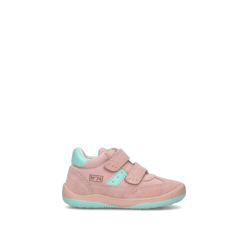 Naturino Go Vl. Suede/nylon Navy-white - Bambini