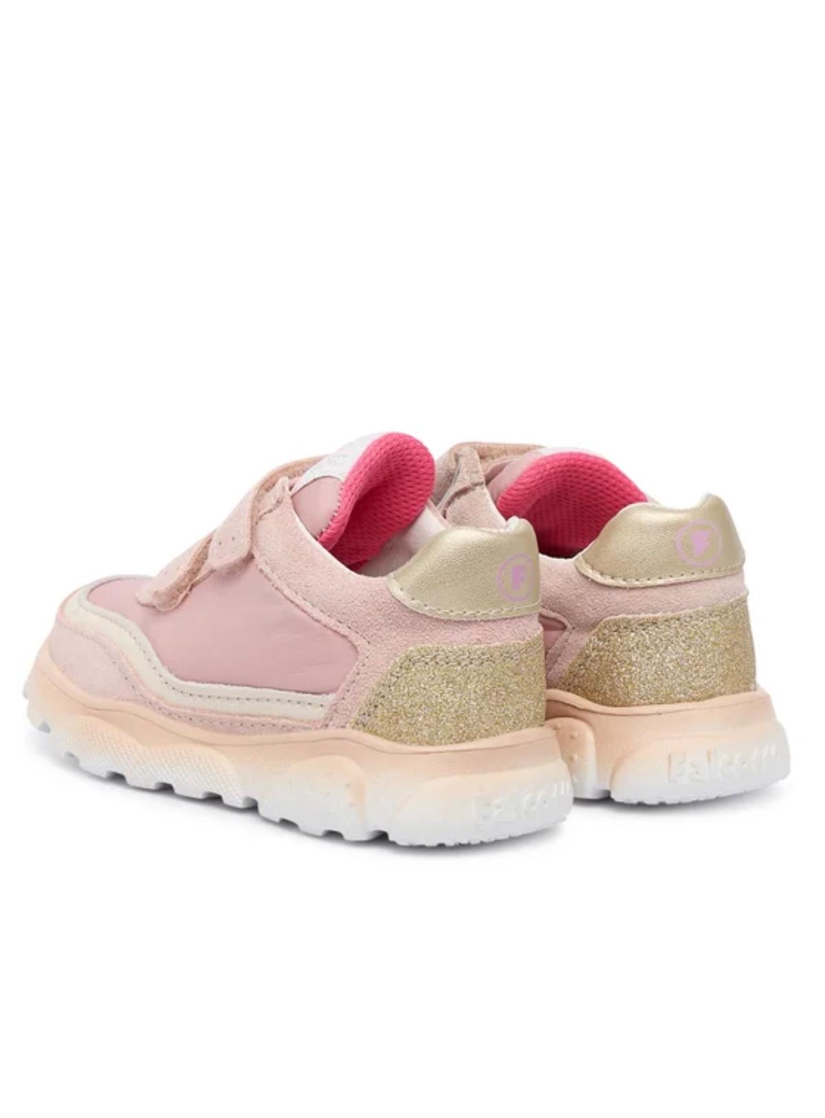 Sneakers Bambina Amantea 2 Glitter Cipria Platino Falcotto