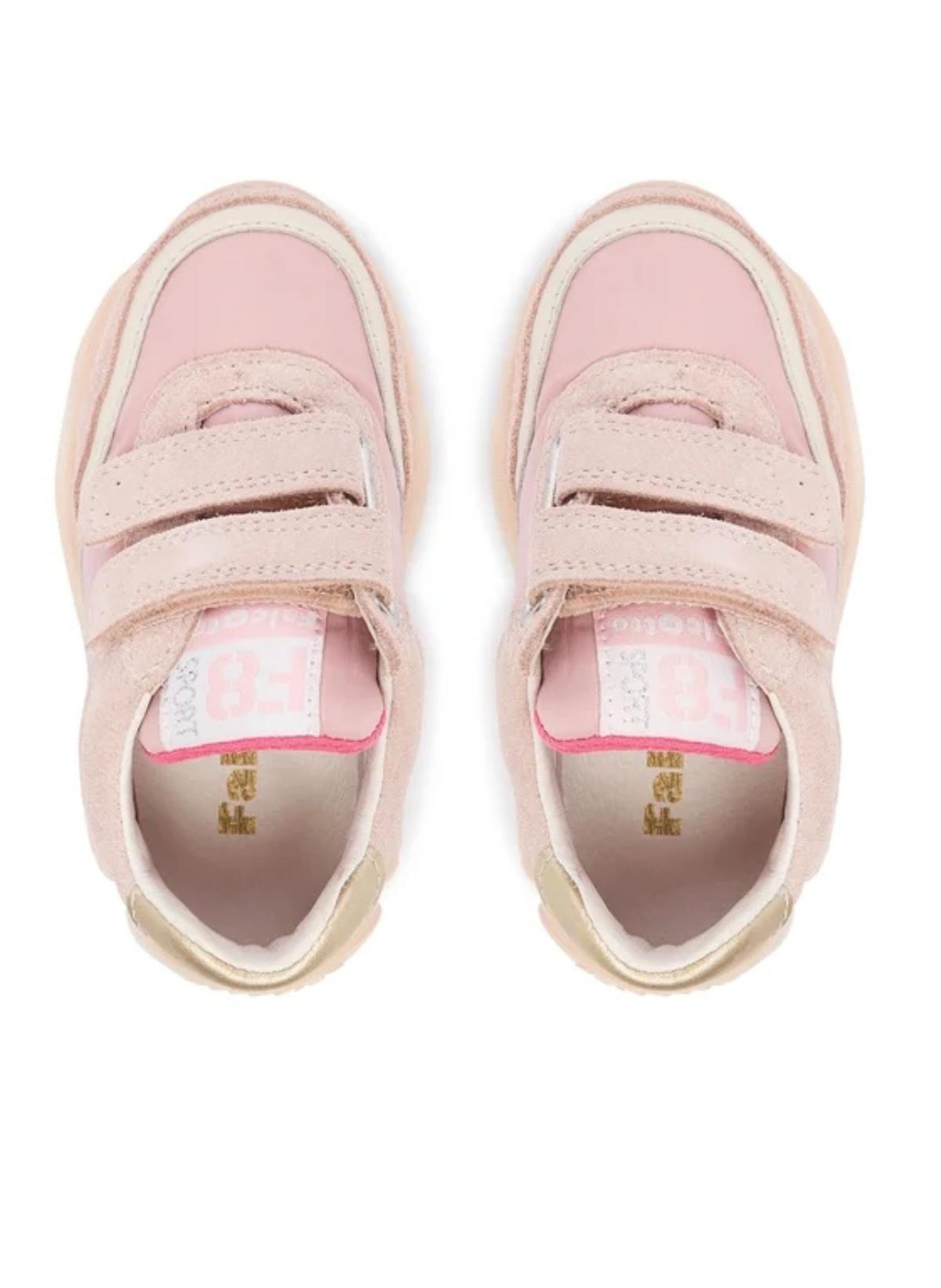 Sneakers Bambina Amantea 2 Glitter Cipria Platino Falcotto