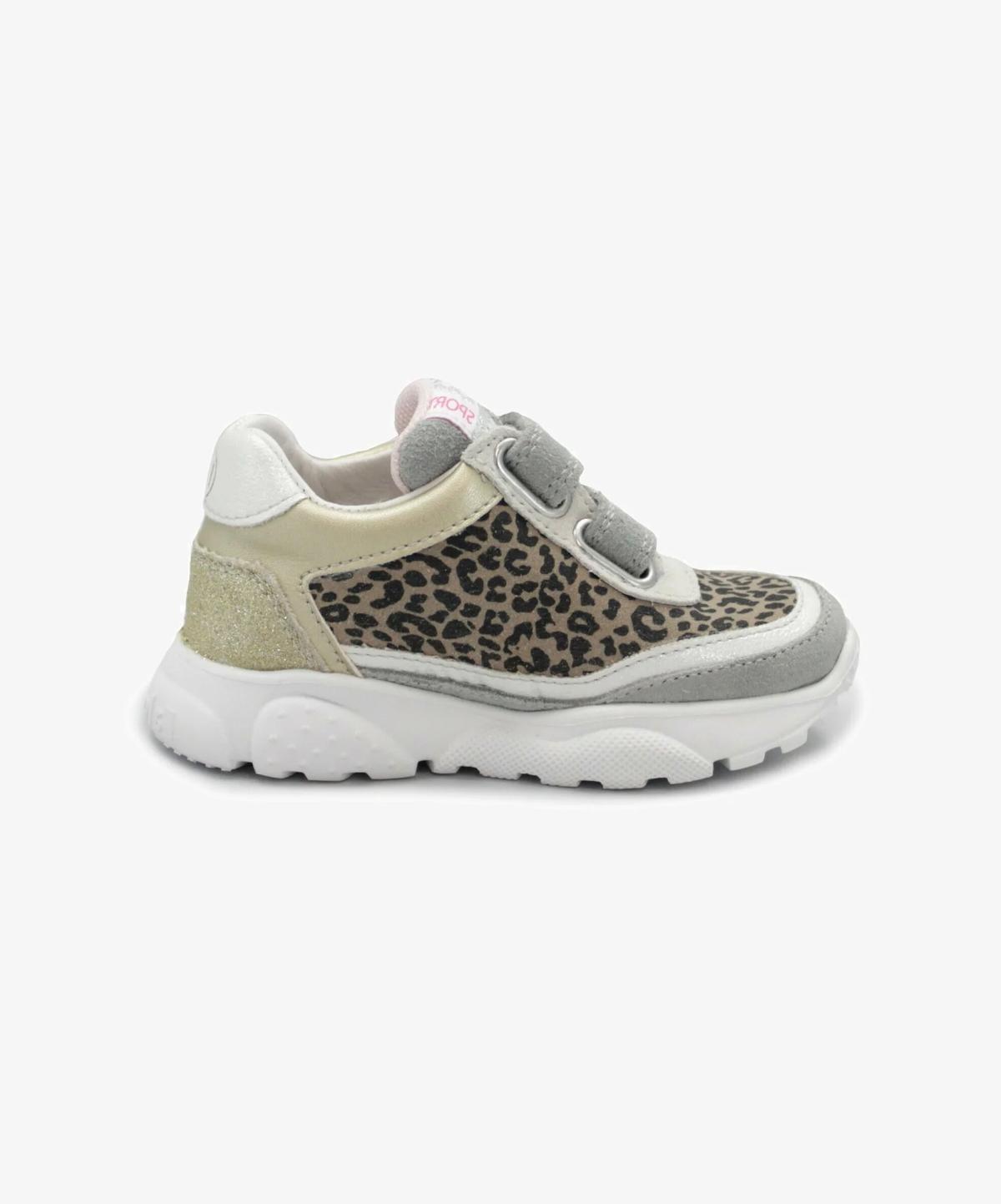 Sneakers Bambina Amantea 2 Leopardate Grigio Nero Falcotto
