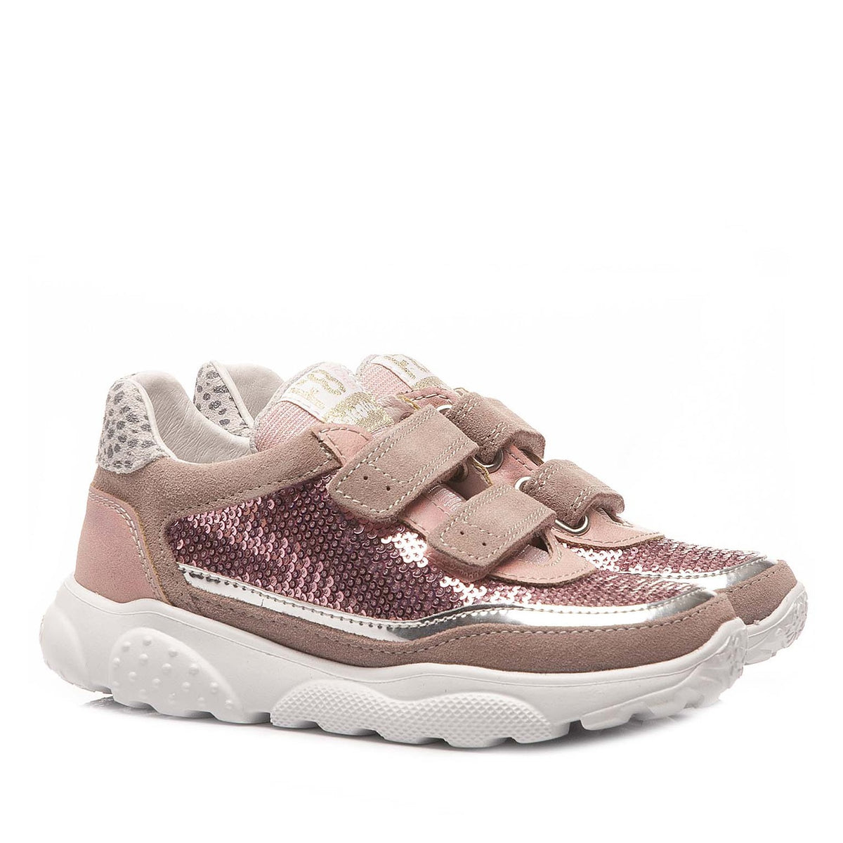 Sneakers Bambina Amantea 2 Paillettes Rosa Falcotto