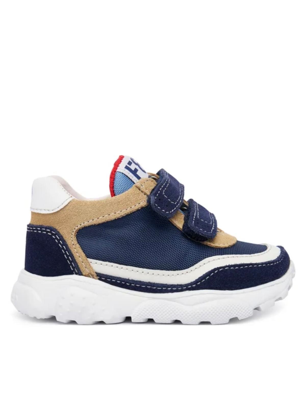Sneakers Bambino Amantea 2 con Strappi Blu Navy Falcotto