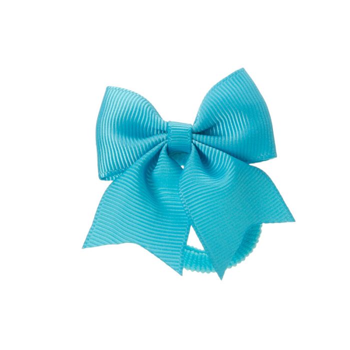 Elastici per Capelli con Piccolo Fiocco in Grosgrain Siena