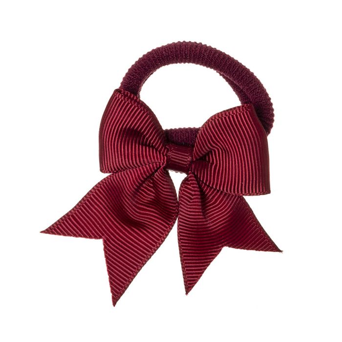 Elastici per Capelli con Piccolo Fiocco in Grosgrain Siena