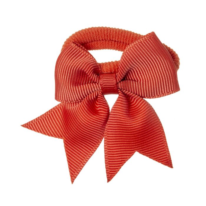 Elastici per Capelli con Piccolo Fiocco in Grosgrain Siena