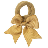Elastici per Capelli con Piccolo Fiocco in Grosgrain Siena