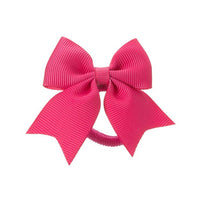 Elastici per Capelli con Piccolo Fiocco in Grosgrain Siena