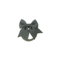 Elastici per Capelli con Piccolo Fiocco in Grosgrain Siena