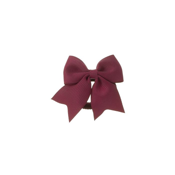 Elastici per Capelli con Piccolo Fiocco in Grosgrain Siena