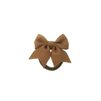 Elastici per Capelli con Piccolo Fiocco in Grosgrain Siena