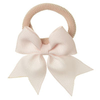 Elastici per Capelli con Piccolo Fiocco in Grosgrain Siena