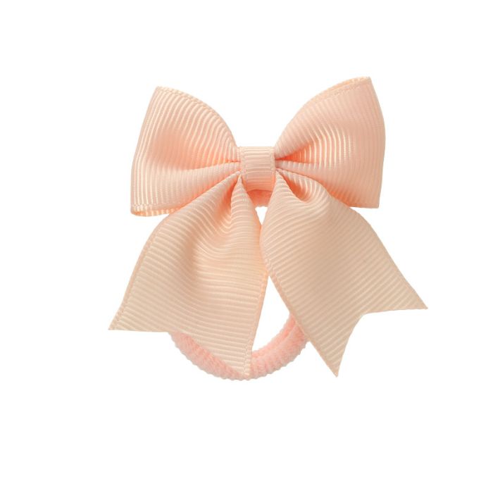 Elastici per Capelli con Piccolo Fiocco in Grosgrain Siena