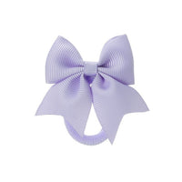Elastici per Capelli con Piccolo Fiocco in Grosgrain Siena